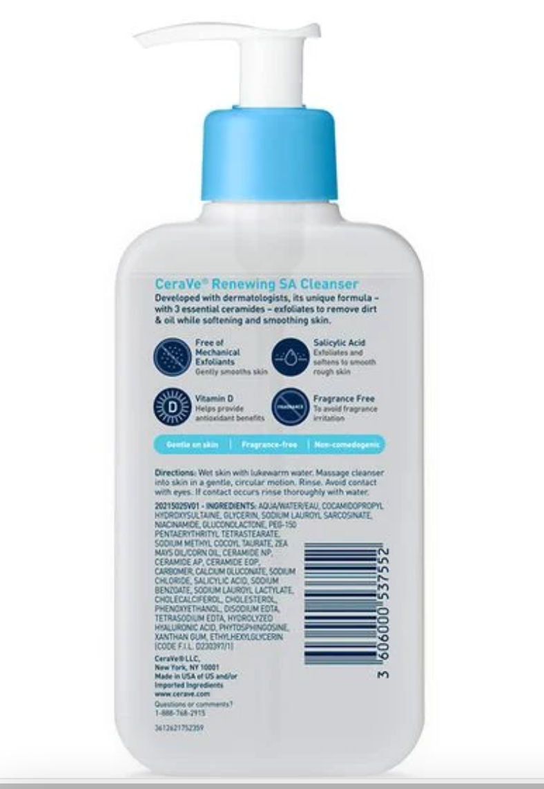 CeraVe Renewing SA Cleanser - Normal Skin
