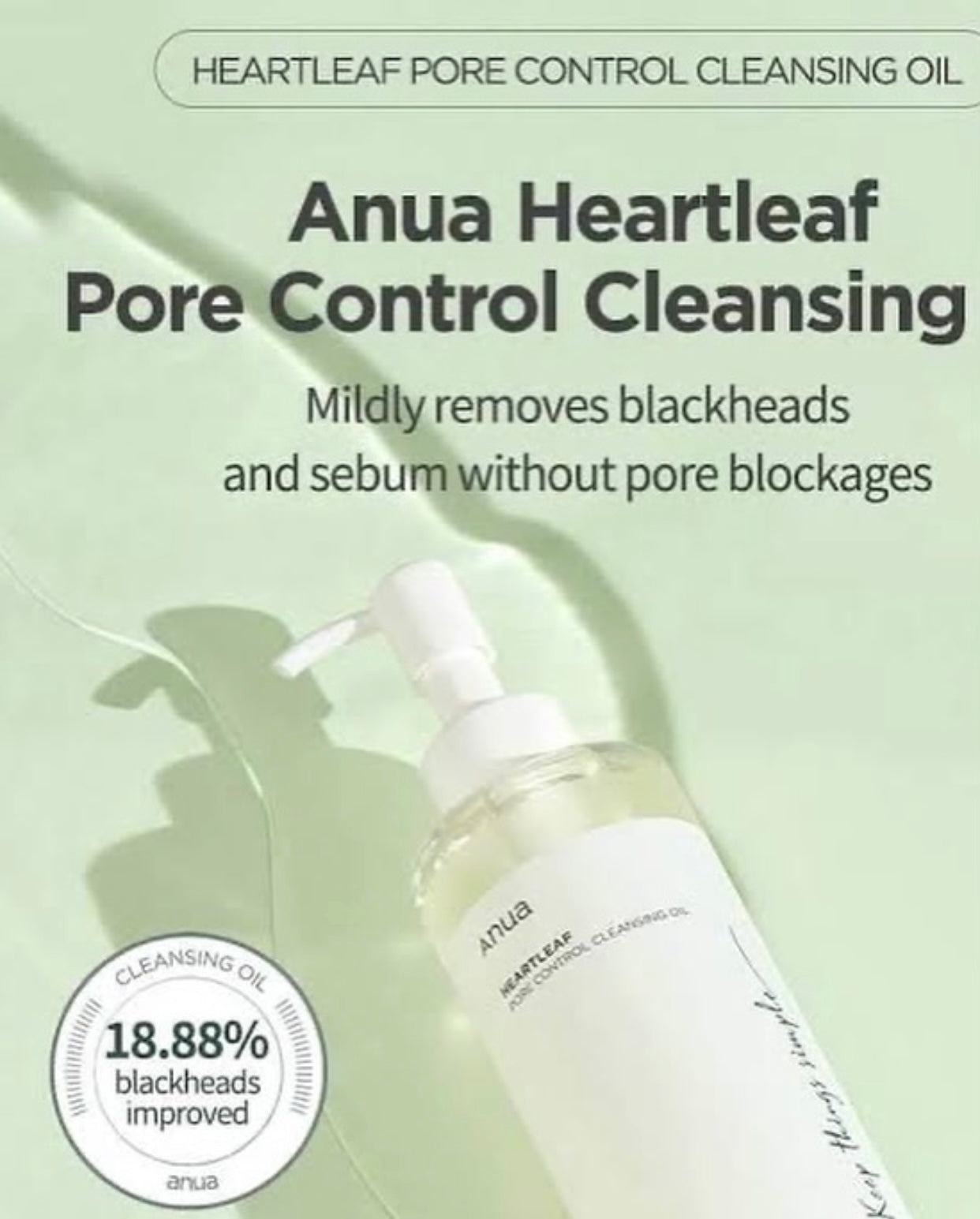 Anua Heartleaf Pore Control Cleansing Oil