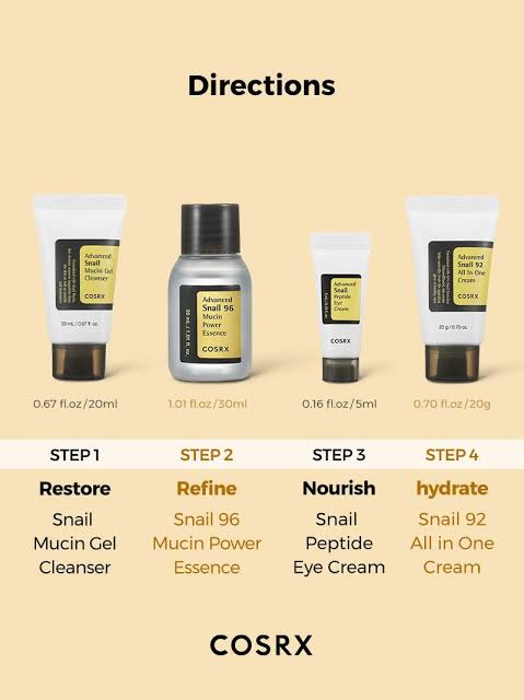 COSRX All About Snail kit ✨ korean Brand