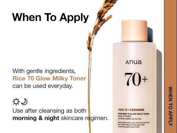 ANUA – Rice 70 Glow Milky Toner 250ml