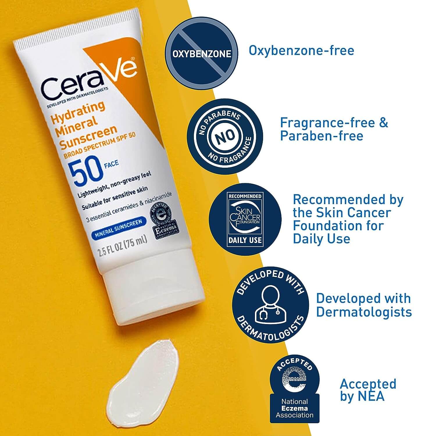 CeraVe Hydrating Mineral Sunscreen.